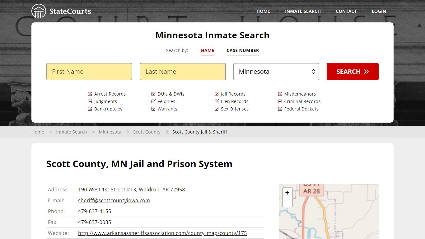 Scott County Jail & Sheriff Inmate Records Search, Minnesota - StateCourts